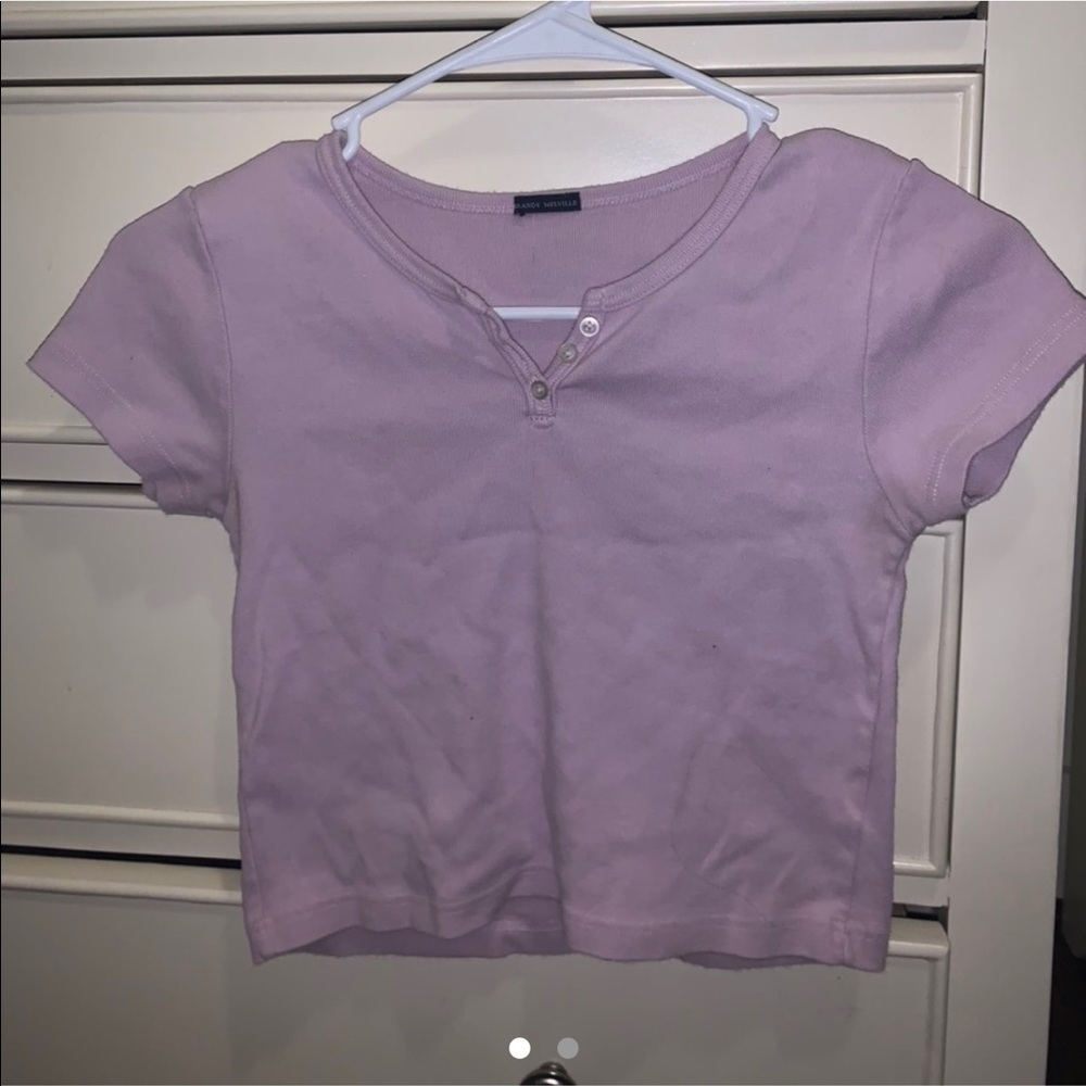 Purple brandy crop top